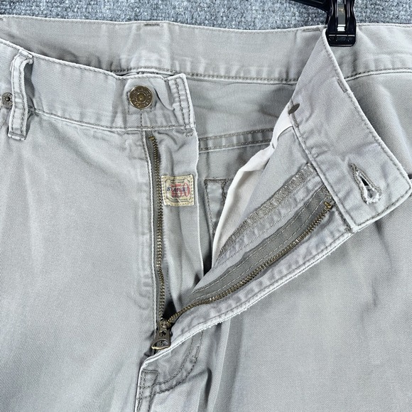 Polo Ralph Lauren‎ Pants Mens 36x30 Gray Flat Front Pockets Cotton #AB991 - Picture 4 of 9